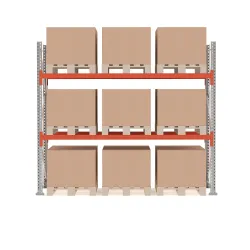 Regał Paletowy Ultimate, Moduł Podstawowy, 2500x2750x1100 Mm, 9 Palet, 500kg/paleta