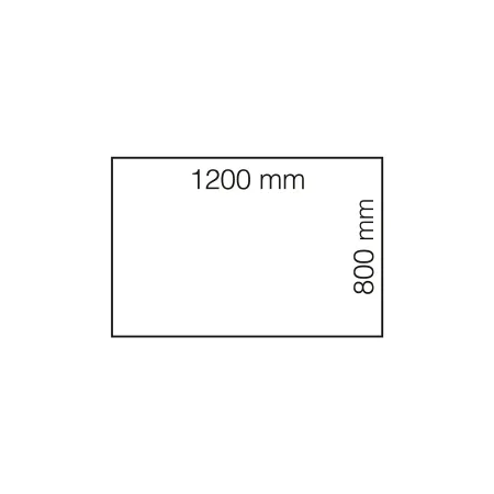 Biurko Modulus, Rama O, 1200x800 Mm, Srebrny, Czarny