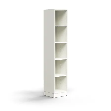 Regał Qbus 4 Półki, Cokół, 2020x400x400 Mm, Biały