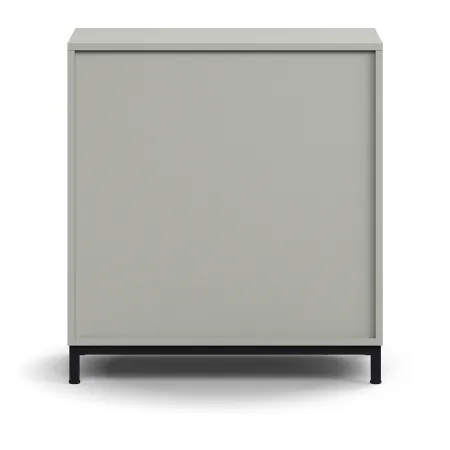 Regał Qbus 1 Półka, Nóżki, 868x800x400 Mm, Czarny, Jasnoszary