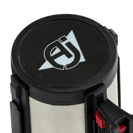 Słupek Odgradzający Z Taśmą, 3650 Mm, Czarny, Biało-czerwona Taśma