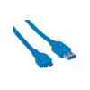 Kabel Usb A-microb M/m 1,0m Usb3.0 Super-speed Niebieski