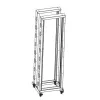 Rama Stojąca 42u Rack 19 600x600, Podwójna, Na Kółkach