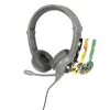 Słuchawki Gamingowe Dla Dzieci 3+ Galaxy 85db Szare