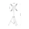 Stojak Podłogowy Tripod Przenośny Tv Led/lcd 17-60 Cali 35kg