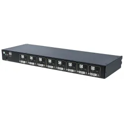 8-portowy Przełącznik Kvm Dvi/usb/ps2 Do Konsoli Kvm Lcd