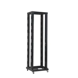 Rama Stojąca 38u Rack 19 600x600, Podwójna, Na Kółkach