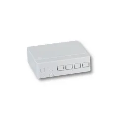 Gniazdo Klienckie Ftth Wew. 4 Adaptery, Naścienne/szyna Din