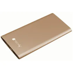 Zasilacz Powerbank 5000mah 2x Usb-a 1a I 2.1a Złoty Techly