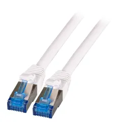 Patchcord Sftp 5m Cat6a Superflex Biały Na Kablu Cat7