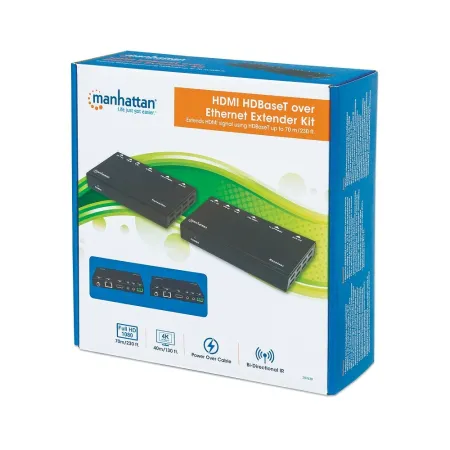 Extender Hdmi Hdbaset Po Skrętce Cat6/6a/7 4k Do 40m Ir Poc