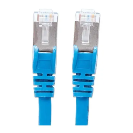 Patchcord Cat6a Sftp 10gbit 500mhz Lsoh/lszh 0,5m Niebieski