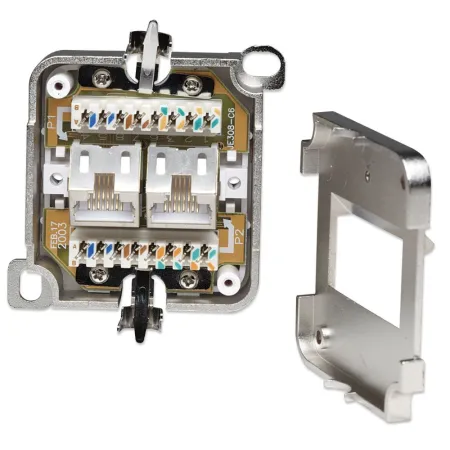 Gniazdo Natynkowe 2xrj45 Cat6 Ftp Białe