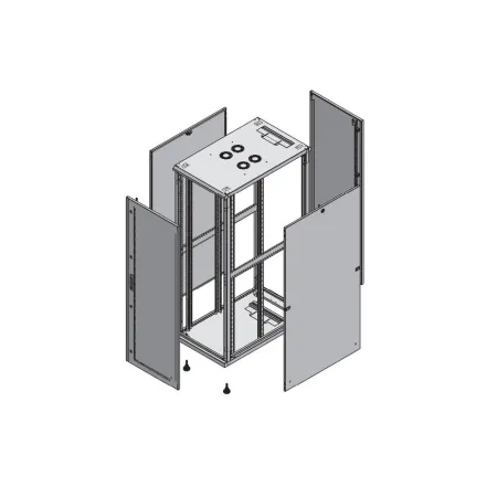 Szafa Stojąca 36u, 600x1000, Rack 19, Do Złożenia, Czarna