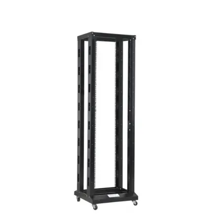 Rama Stojąca 38u Rack 19 600x600, Podwójna, Na Kółkach