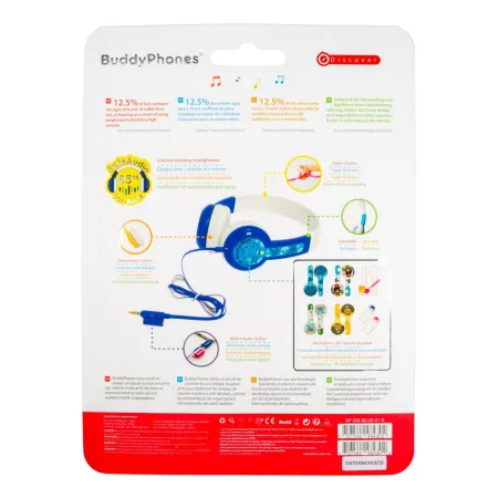 Słuchawki Dla Dzieci 3+ 85db Buddyphones Discover Blue