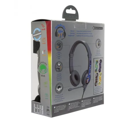 Słuchawki Gamingowe Dla Dzieci 3+ Galaxy 85db Szare