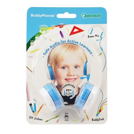 Słuchawki Z Mikrofonem Dla Dzieci 3+ 85db Studybuddy Blue
