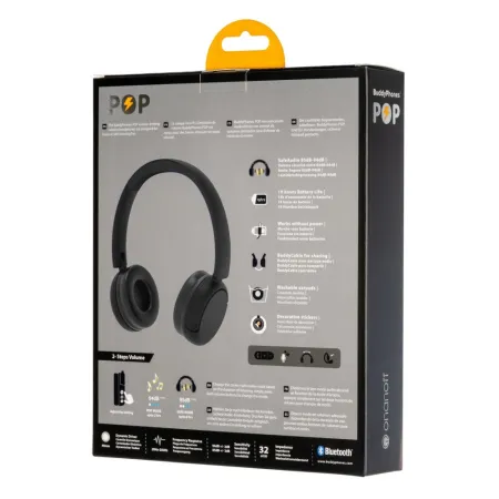 Słuchawki Bluetooth Bt Dla Nastolatków 85/94db Pop Black