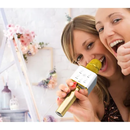 Mikrofon Karaoke Bezprzewodowy Z Głośnikiem Bluetooth 2x 3w