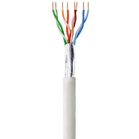 Kabel Skrętka Cat5e F/utp Drut Miedź Lszh 305m Szara