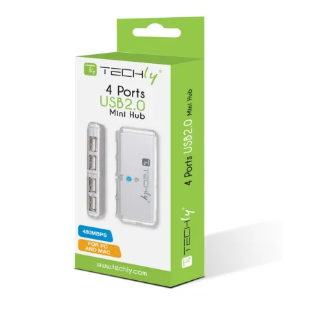 4-portowy Hub Usb 2.0 Hi-speed 4x Usb-a Z Kablem 55mm