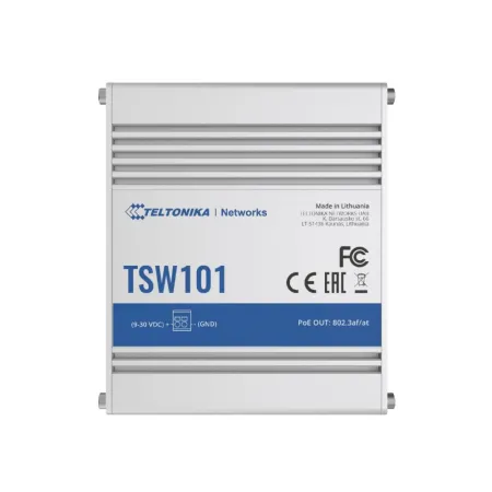 Teltonika Tsw101 Switch Gigabit 5x Rj45 Poe+ 60w