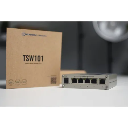 Teltonika Tsw101 Switch Gigabit 5x Rj45 Poe+ 60w